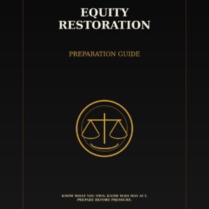 Equity Restoration Preparation Guide Front Cover 5.5x8.5 Bleed