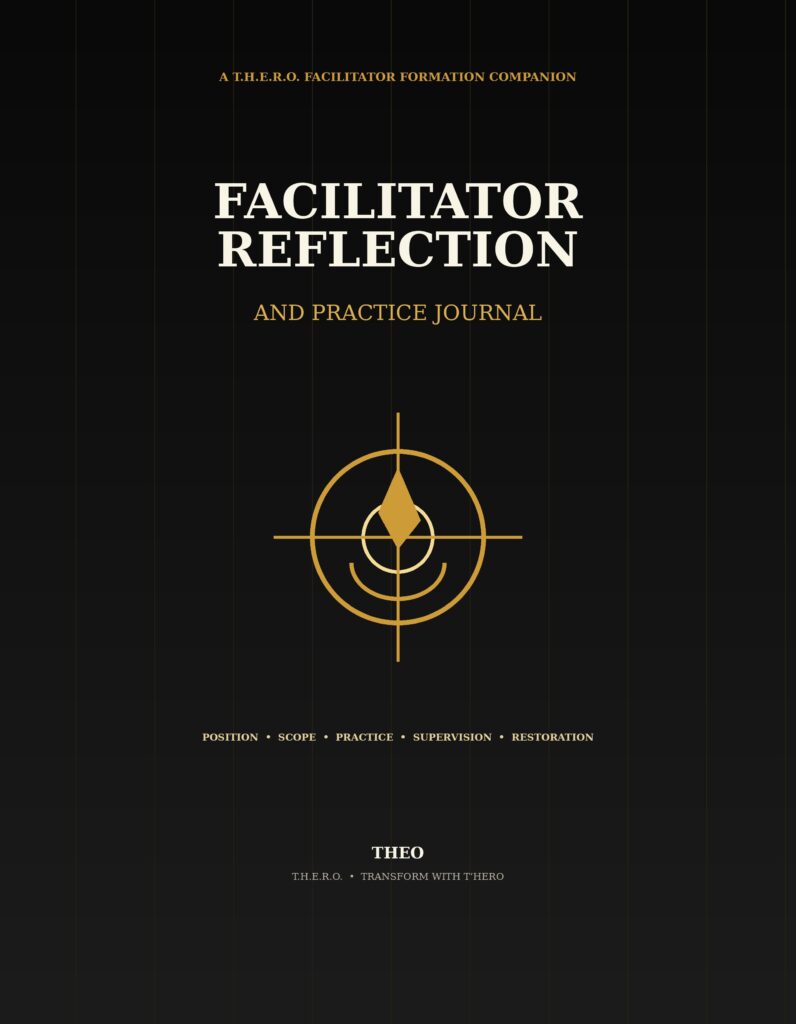 THERO Facilitator Reflection and Practice Journal Front Cover 8.5x11 Bleed