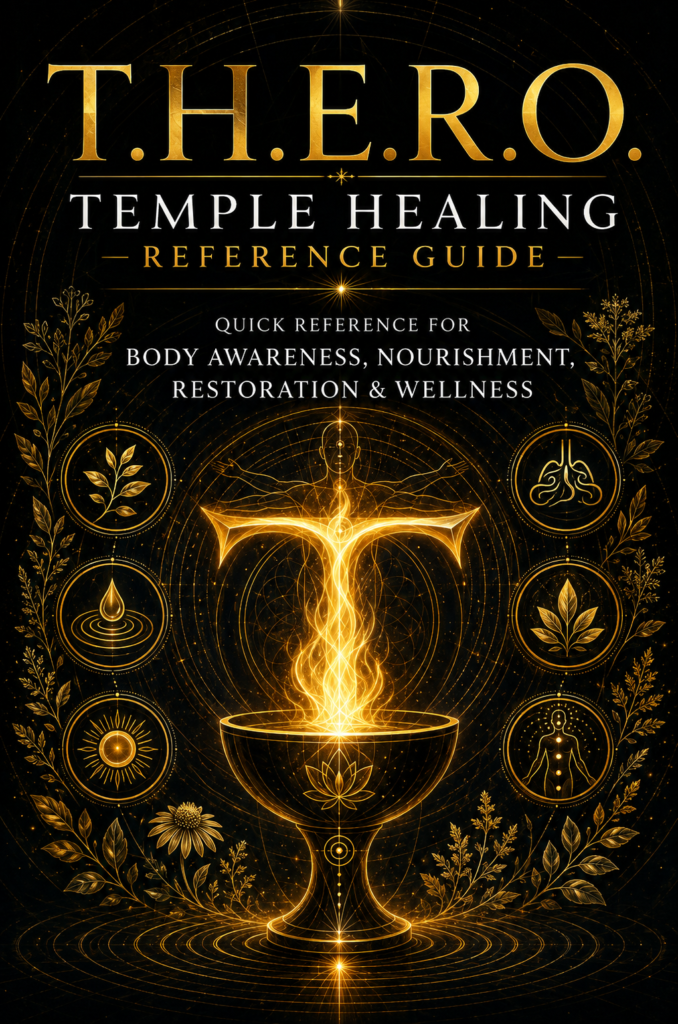 Temple Healing Reference Guide Front Cover