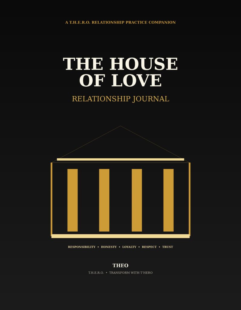 The House of Love Relationship Journal Front Cover 8.5x11 Bleed
